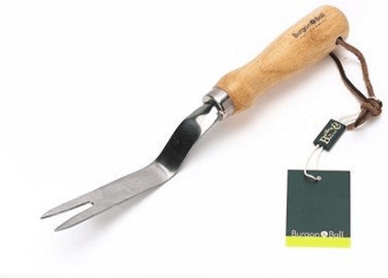 Burgon & Ball RHS Onkruidsteker - plat - gemakkelijk onkruid verwijderen - gemaakt van roestbestendig koolstofstaal - FSC en RHS gecertificeerd - gemaakt van topkwaliteit staal - bevat een ergonomisch gevormd handvat van Burgon & Ball