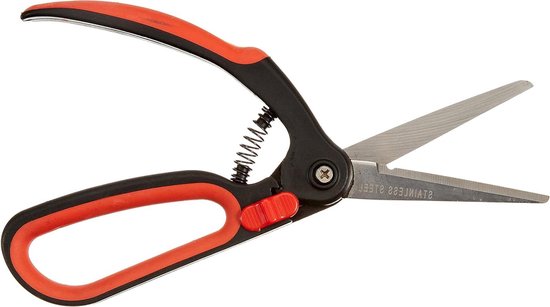 Buxusschaar met roestvrij stalen messen - bediening met één hand van Merkloos	