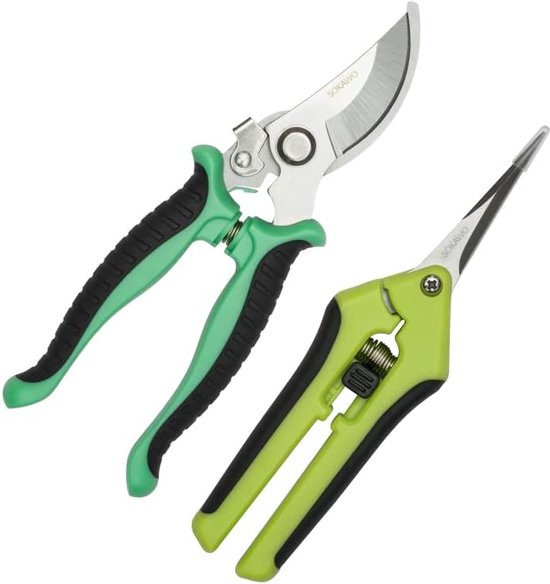 Bypass Snoeischaar Set, Snoeischaar, Snoeischaar voor Planten, Rozen en voor Schone Precieze Snedes, Comfortabel in de Hand. van Kinzo Garden