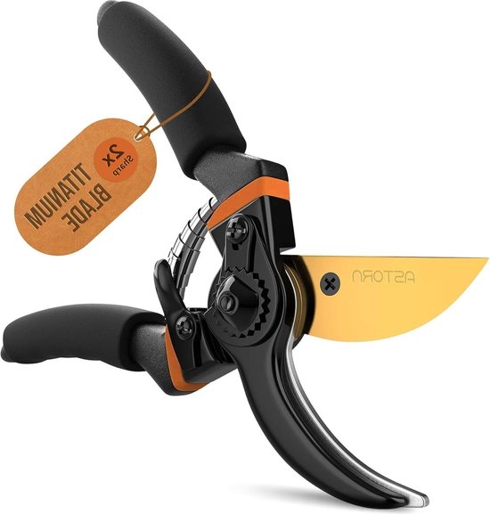 Bypass-tuinschaars heavy duty - handsproeier met zachte grip handvat kussen - schokabsorberend ontwerp van Sauvic