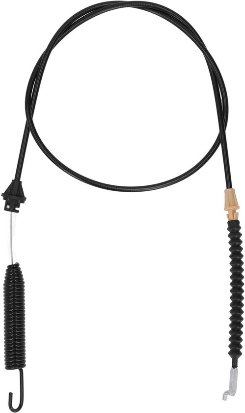 Byshayne- Engagement Kabel Vervangend - Dekverlovingskabel met Veer - Geschikt voor MTD 700 Serie - Materiaal: Kunststof/Staal - Totale Lengte: 1500 mm - Gewicht: 258 g - Grasmaaierkabel