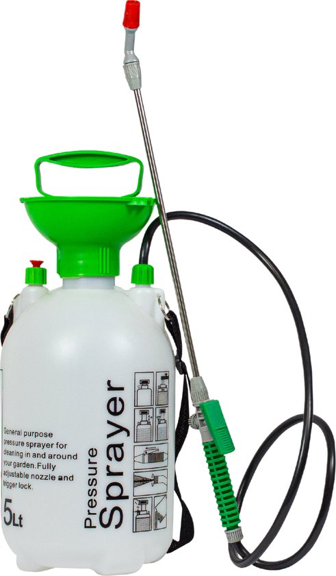 C-line Marine Drukspuit 5 Liter - Tuinsproeier voor Onkruidverdelger en Groene Aanslag - Drukspuit met Lans van Merkloos	