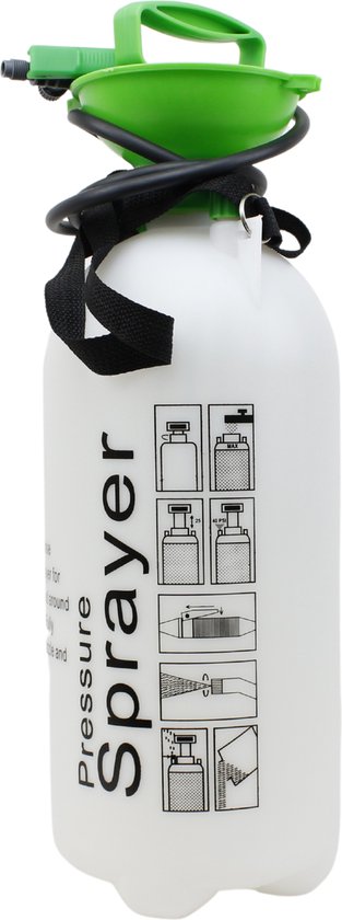 C-Line Marine Drukspuit 8 Liter (professioneel) - Druksproeier - Sproeier - Onkruidverdelger - Tuinspuit - Drukspuit met lans - Onkruidverdelger - Plantenspuit - 8 Liter van Merkloos	