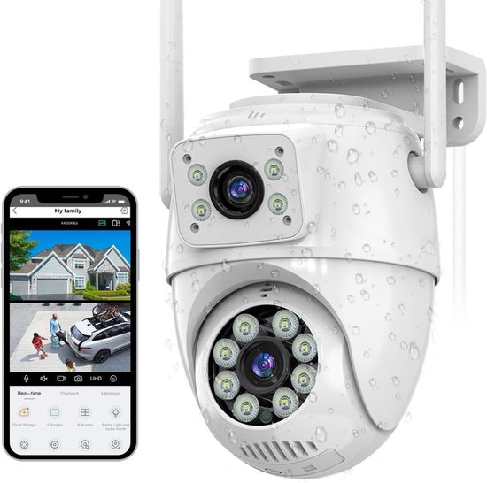 Camerabewaking - Beveiligingscamera Draadloos Buiten - Bewakingscamera van Merkloos