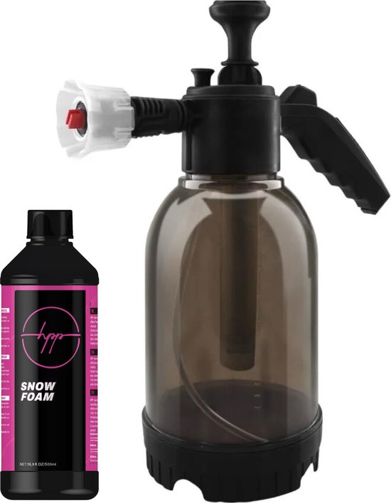 Car Care HPP Druk spuit Snow Foam 500ml - Handpomp - Foamer auto - Auto foamer - Foam gun - Druk spuit auto - Schuimsproeier - Auto spuit - Foam cannon auto - Foam sproeier - Snow Foam Sprayer - Schuimpistool auto 2L - Drukspuit fiets/motor