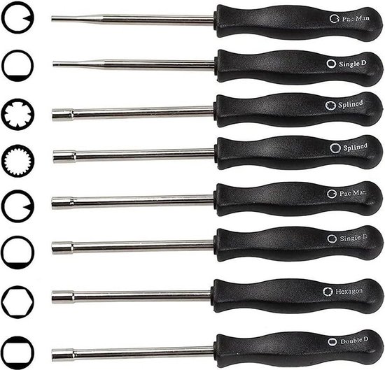 Carburateur afstelgereedschapset Schroevendraaierset Geschikt voor kettingzaag, elektrische trimmers, frezen, onkruidverdelgers, grastrimmers, bladblazers van merken zoals Craftsman, Stihl, Poulan, Ryobi en Husqvarna van Meiwewin