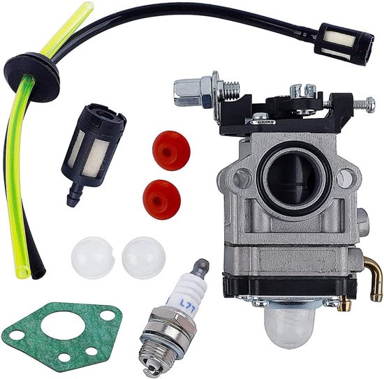 Carburateur Bosmaaier 52cc 49cc 43cc Carb Carb Kit met Pakkingpijp,Bougie en Brandstoffilter van Merkloos	