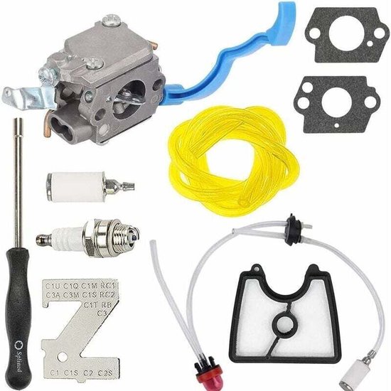 Carburateur geschikt voor de Husqvarna 125B, 125BX, 125BV en 125BVX handföhns, model 545112101. Ook geschikt geschikt voor de modellen 581798001, 590460102 en 545081811.