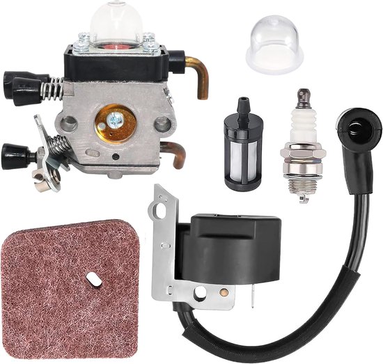 Carburateur met Bobine en Bougie Primer Lamp Luchtfilter Brandstoffilter voor STIHL FS38 FS55 FC55 FS45 FS46 KM55 HS45 String Trimmer Borstelsnijder