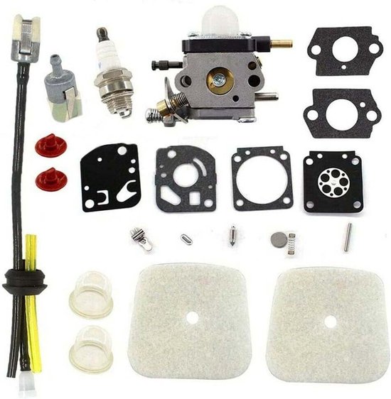 Carburateur met luchtfilter benzinefilter slang voor 2-takt Mantis 7222 7222E 7222M 7225 7230 7234 7240 7920 7924 tuinfrees vervangt C1U-K54A, C1U-K82, 12520000013123 van Merkloos	