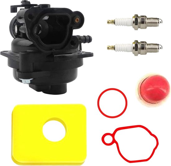 Carburateur - Onderdelen voor grasmaaiers - Geschikt voor 799583, 593261, MTD, MURRAY, M20300, 500E 140CC-serie motoren - Motoronderdelen - Geschikt voor gazons, buitentuinen - Zwart