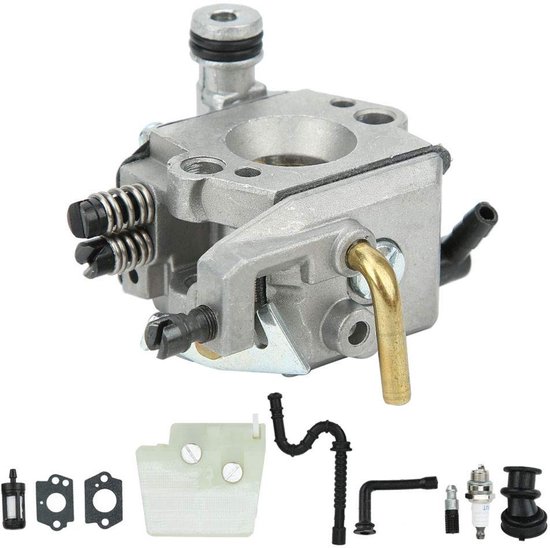 Carburateur reserveonderdelen voor 024 026 MS260 benzine kettingzaag - set met luchtfilter, bougie, brandstofslang, brandstofoliefilter, afdichtingen van Adefol