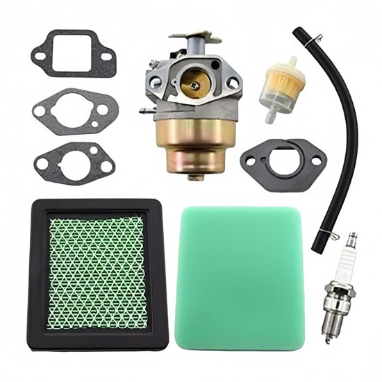 Carburateur voor Honda GCV160 GCV190 Grasmaaier en Motor, Carburetor Accessoires GCV 160 Carburateurset 10-in-1 Luchtfilter Bougie, geschikt voor grasmaaier 16100-z0y-m42 van Merkloos	