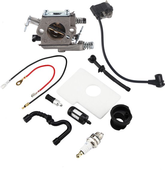 Carburateurontstekingsspoelset geschikt voor Stihl Walbro 017 018 MS170 MS180 kettingzagen van Merkloos	