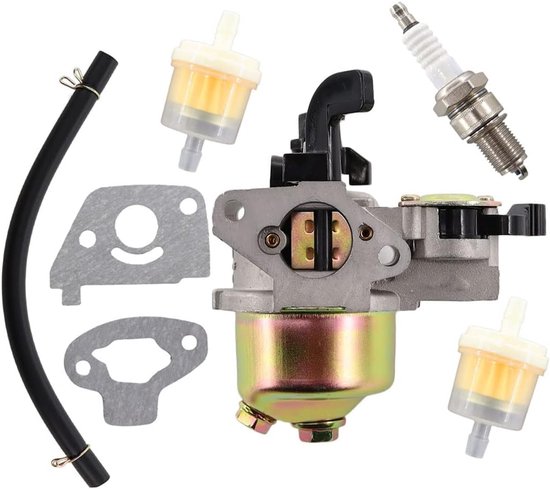 Carburateurset voor Honda G100 GX100 GXH50 GXH50U GXH50UT motoren, vervanging voor 16100-ZM7-G13 16100-ZM7-G18 16100-ZM7-G17 16100-ZM7-G16 16100-ZM7-G12, inclusief brandstofbuis van Poweka