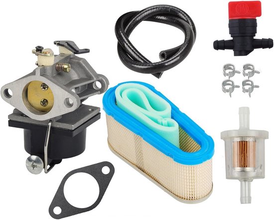 Carburetor Met 36356 Air Filter Shut Off Valve Fuel Filter Fuel Line voor Tecumseh OHV125, OHV130 en OVH135, vervangingsmodel van 640065A van HOOAI
