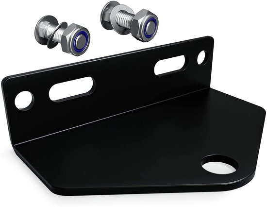carmdering - Universeel Koppelstuk - Zero-Turn Grasmaaier Adapter - Grasmaaier Onderdeel - Aanpasbare Montagegaten - Snelle Installatie - Hoogwaardig Staal - Duurzaam Zwart Design - Compatibel Met Alle Merken - 1 Stuk
