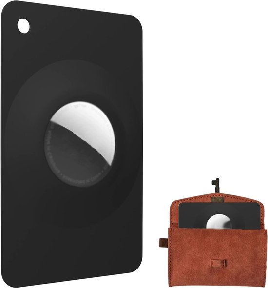 Case voor AirTag - Wallet Card Holder - Ultra Dunne - Ultra Lichte Silicone - Geschikt voor Handtas, Rugzak, Clutch, Smalle Creditcardformaat van Merkloos	