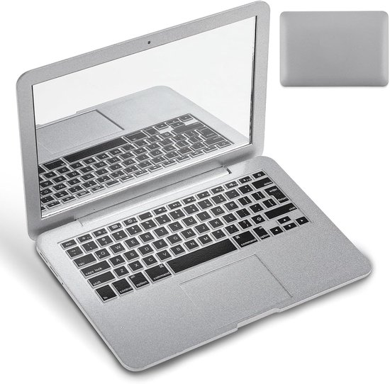 Cat Toy Laptop Mini Mirror - Kleine Computer Spiegel - Speelgoed voor Katten - Make-up Spiegel - Nep Top voor Poppenhuis Decoratie - Zilver van Merkloos	