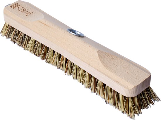 CC Hansen FSC - Schrobkop 28 cm - Plantenvezel Borstel - Lange Levensduur - FSC Gecertificeerd - Binnen Vloerbezem van CC Hansen