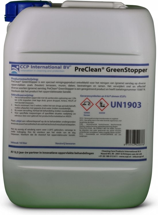 CCPI - PreClean GreenStopper - Groene Aanslagreiniger