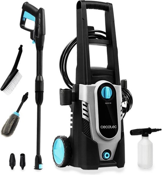 Cecotec Hidroboost 1600 - Hogedrukreiniger - 1600W - 135 Bar -  426 L/H - Zwart - voor Auto & fiets van Cecotec
