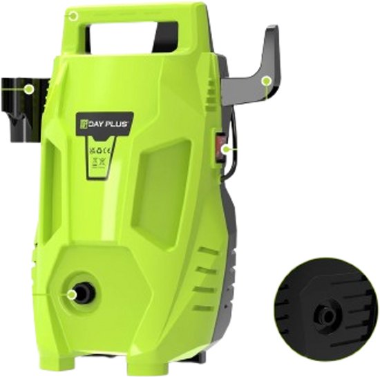 Cellista Hogedrukreiniger 3000W - Hogedrukspuit - Elektrische Hogedrukreiniger - Waspistool - 200 Bar - 5L/min - Terrasreiniger van Merkloos	