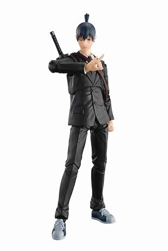 Chainsaw Man Actiefiguur Aki Hayakawa Met Vervangende Gezichtsdelen en Optionele Onderdelen van Merkloos	