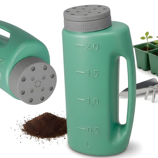 Cheqo® Strooibus - Strooibus Tuin - Strooibus Voor Tuin - Zoutstrooier - Zoutstrooier Hand - Strooier Hand - Handstrooier - Handstrooier Tuin - Strooier Voor Zout - Strooier Voor Strooizout - Strooier Voor Graszaad van Cheqo