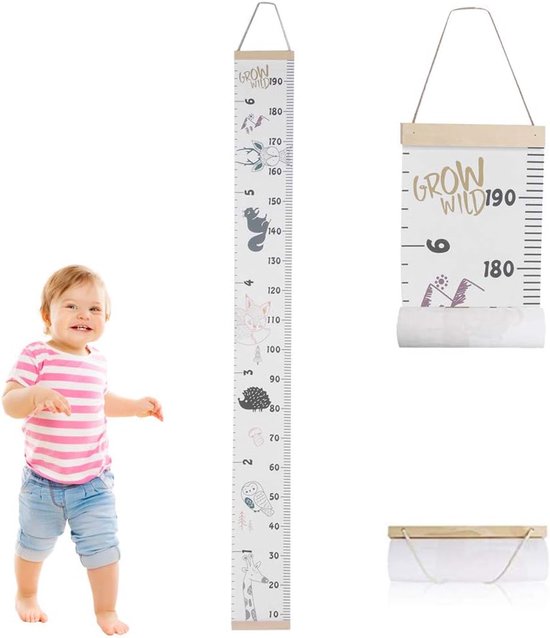 Children Height Charts Children Height Measure Growth Chart Portable Cute Wall Stickers Home Room Decoration for Toddlers Babies (#1) van decalmile