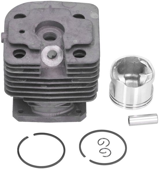 Cilinder- en zuigerset van 44 mm geschikt voor Stihl FS400, FS450, FS480, SP400 en FR450 kettingzagen – gemaakt van aluminiumlegering – eenvoudig te installeren en duurzaam.