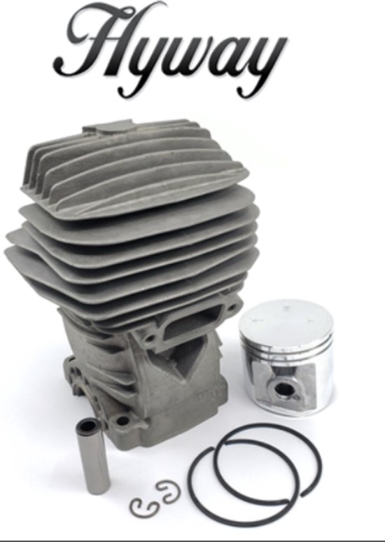 Cilinder HYWAY met zuiger passend op Stihl MS271 ( 44,7 mm ) OEM 1141 020 203 van Merkloos	