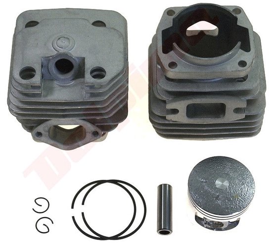 Cilinder met zuiger passend op Chinese kettingzaag 45,2mm 58cc van Merkloos	