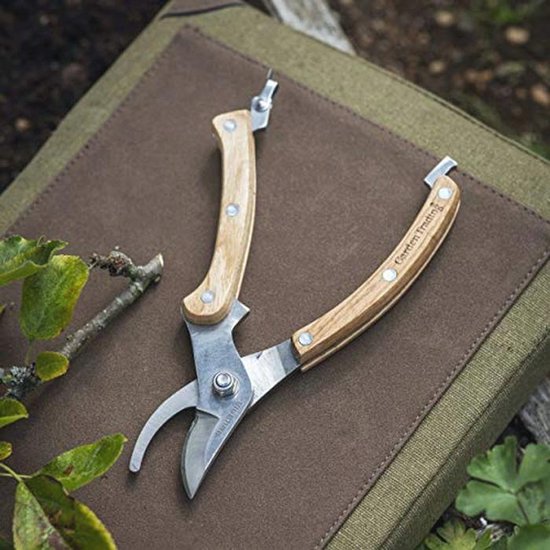 CKB LTD Ronde kop snoeischaar Heavy Duty professionele handsnoeischaar snip boomtrimmer tuinscharen voor planten, struik struik & higgen - roestvrij staal hout