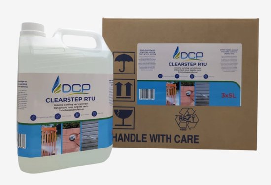 Cleaningshop - Groene aanslag - Groene aanslag reiniger - Terrasreiniger - Gebruiksklaar - 3 x 5 liter - 15 liter groene aanslag verwijderaar.