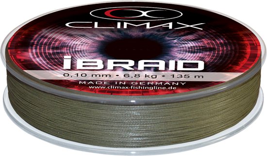 Climax IBraid Olive 135 m 6,8 kg  0,10 mm van Climax