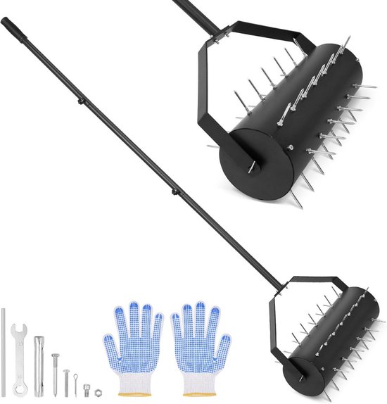 CLVP® Prikrol - Gazonbeluchter - Gras Beluchten - Gazon Beluchter - Zwart van CLVP