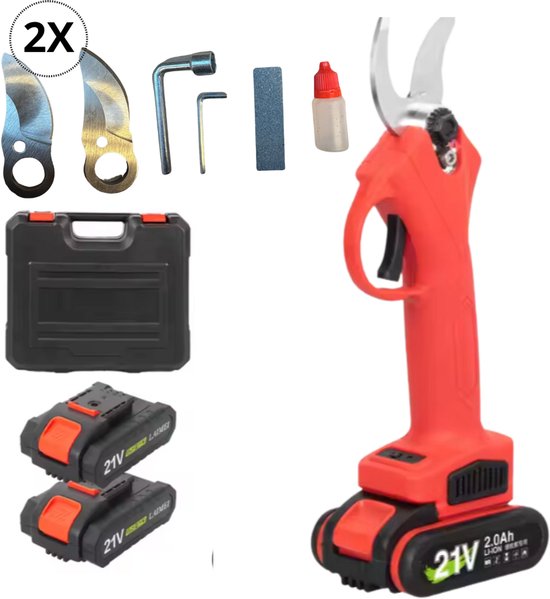 COCHO® Elektrische Snoeischaar - Snoeizaag met 2X Accu - Heggenschaar van COCHO®