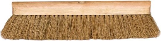 Cocosveger - Bezem kokosharen - 60 cm extra - Verniste zadelrug - 3503 van GARDEN PROTECTOR