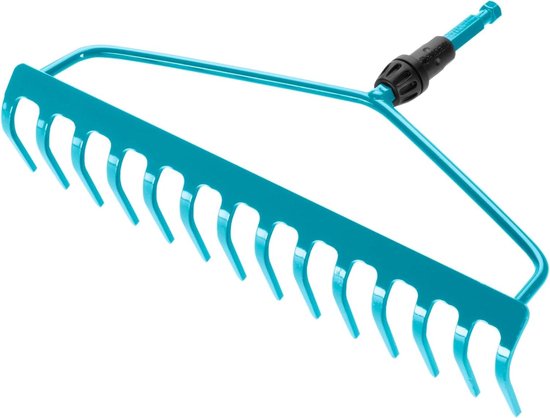 Combisystem Bracket Rake: Robust Rake with 14 Teeth - Accessory for Rakes Working Width 36 cm - Double Bracket Construction - Suitable for All Combisystem Handles (3168-20)