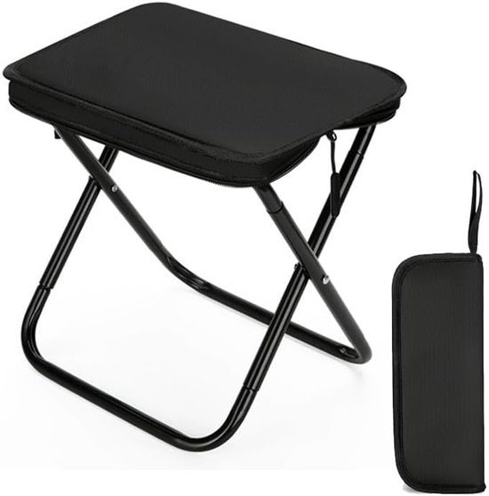 Compact Camping Stoel - Vouwbare Mini Campingstoel met Tas voor Vissen - Picknick - Trekking - Jagen - Wandelen van LuxeLounger