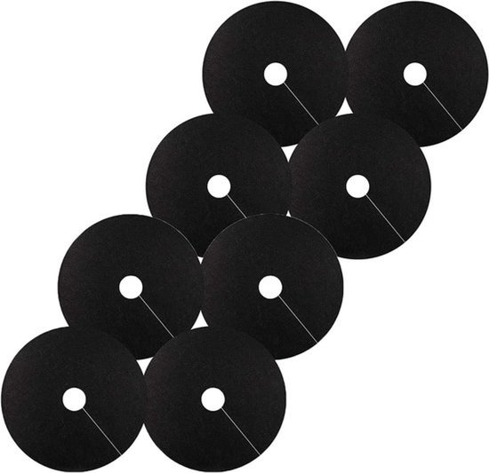 compatibel boomwortels - boomonkruidbeschermingsmat - 16,5 inch - wortelbescherming - boombescherming - onkruidbestrijding - set van 8