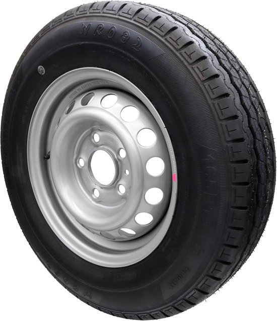 Compleet Aanhanger Wiel - Caravan Wiel Band - Vervangingswiel - Huidige Productie - 165R13 5x112 - Metallic Grijs van Merkloos	