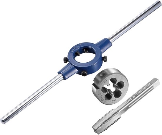 Complete Set voor Draadbewerking met M12-M16 Doppen en 1/2-13 UNC Draad, Hoogwaardig Gereedschap voor Reparatie en Tappen, Geschikt voor Diverse Toepassingen