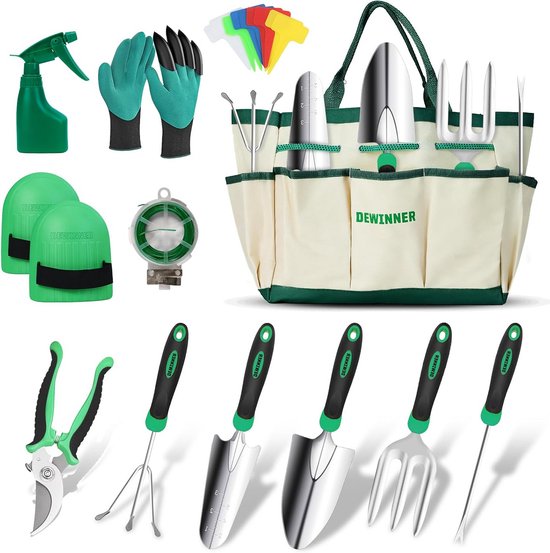 Complete Tuingereedschap Set voor Tuinieren met Opberg Tas - Ideaal Cadeau voor Tuinliefhebbers