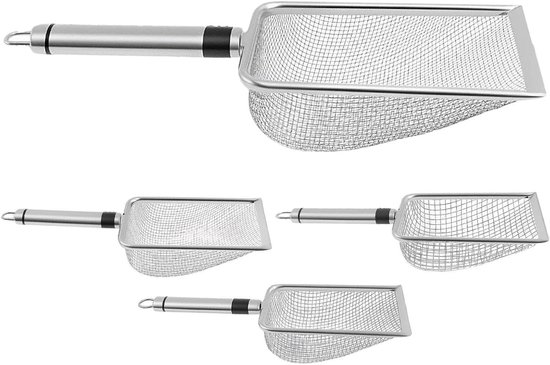 Compostzeef Set - Tuin Zeef - Aarde Zeven - Vervormingsbestendig - 10 cm Maat - Zilver