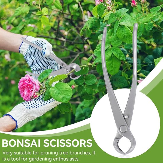 Concave Tak Cutter voor Bonsai - Snoeischaar en Gereedschap voor Kleine Tuin - Professionele Bonsai Schaar met Concave Cut - Praktisch Tuingereedschap met Ergonomisch Design van Merkloos	