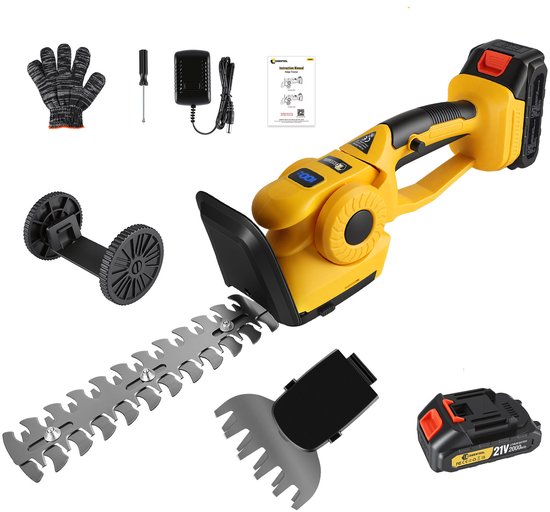 CONENTOOL Accu heggenschaar - Incl. 1 Accu - Elektrische Grasschaar - Draadloze Snoeischaar - Heggenknipper van Merkloos	