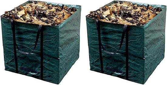 CON:P Tuinafvalzak 245 L - groen - vierkant, scheurvast folieweefsel - eenvoudig te hanteren door twee draaglussen - twee kantellussen aan de onderkant / Tuinafvalzak / Tuinzak / Bladzak / B47055 van Merkloos	