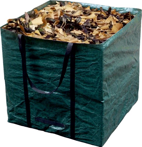 CON:P Vierkante Tuinafvalzak 245Liter - Makkelijk Tuinafval op ruimen - Scheurvast folieweefsel - Herbruikbaar - Opvouwbaar van Merkloos	